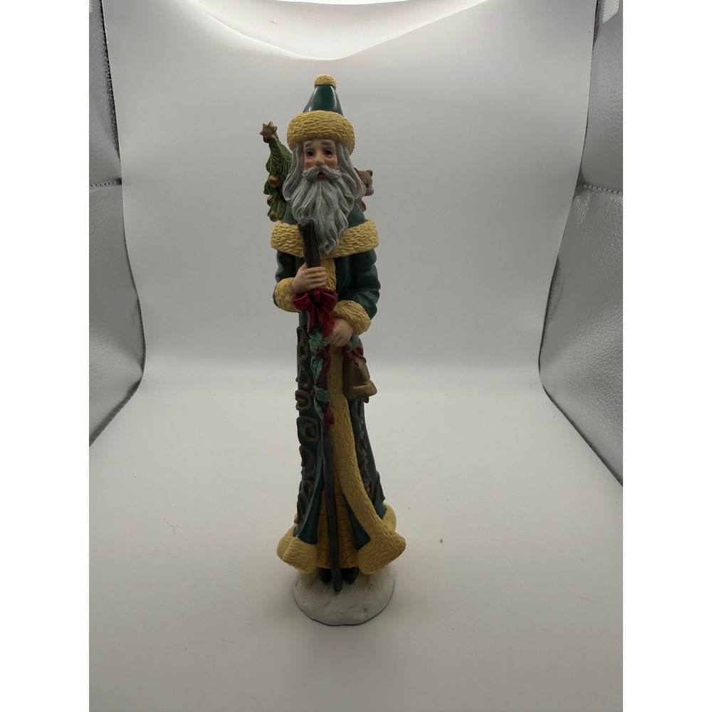 Lenox 1996 The Collectors Treasury of Santas Green Robe Figurine Handcrafted
